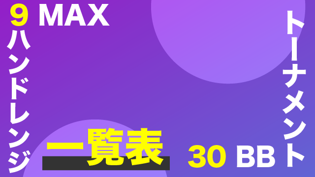 ハンドレンジ　ポーカー　9MAX