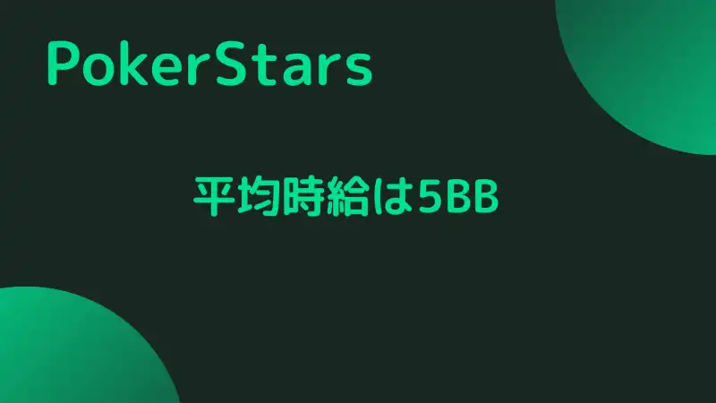 PokerStars(ポーカースターズ)　時給