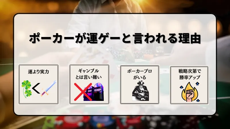 ポーカー 運ゲー