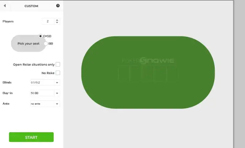 PokerSnowie　特定ポジションモード2
