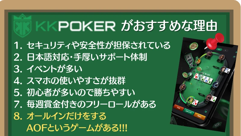 オールイン　KKPoker KKポーカー