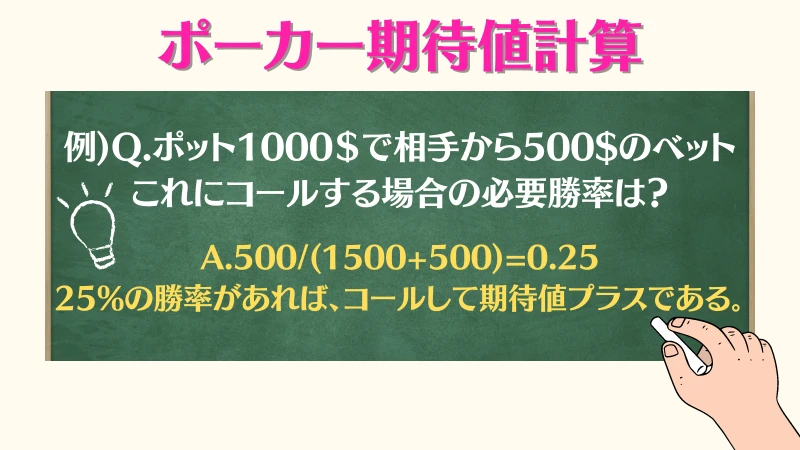 ポーカー　期待値　計算
