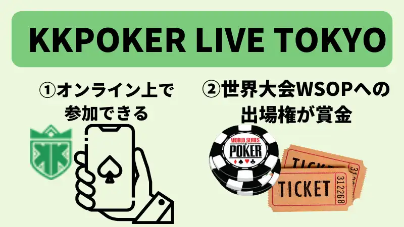 KKPOKER LIVE TOKYO おすすめ